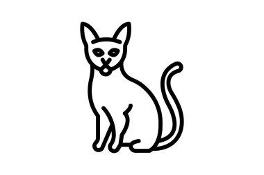 Habeş kedisi, vektör, piksel mükemmel, illüstratör dosyası