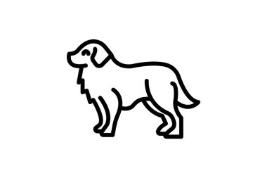 Bernese Dağ Köpeği, vektör, piksel mükemmel, illüstratör dosyası