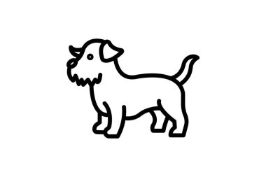 Norfolk Terrier, vektör, piksel mükemmel, illüstratör dosyası