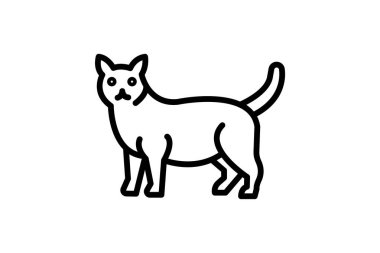 Manx Kedi, vektör, piksel mükemmel, illüstratör dosyası