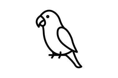 Şeftali Yüzlü Aşk Kuşu, vektör, piksel mükemmel, illüstratör dosyası