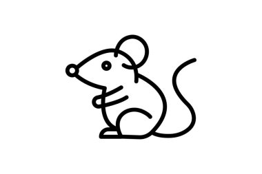 Süslü Fare, vektör, piksel mükemmel, illüstratör dosyası