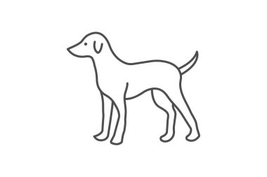 Köpek, vektör, piksel mükemmel, çizer dosyası