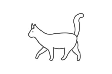 Kedi, vektör, piksel mükemmel, çizer dosyası