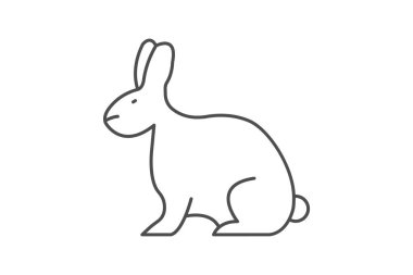 Tavşan, vektör, piksel mükemmel, illüstratör dosyası