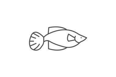 Guppy, vektör, piksel mükemmel, illüstratör dosyası