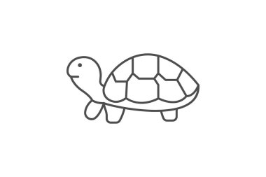 Kaplumbağa, vektör, piksel mükemmel, çizer dosyası