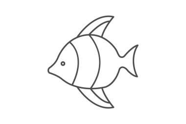 Melek balığı, vektör, piksel mükemmel, illüstratör dosyası