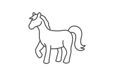 Midilli, vektör, piksel mükemmel, çizer dosyası