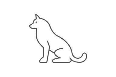 Husky, vektör, piksel mükemmel, illüstratör dosyası