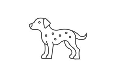 Dalmaçyalı, vektör, piksel mükemmel, illüstratör dosyası