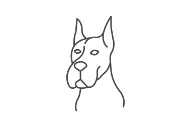 Büyük Danca, vektör, piksel mükemmel, illüstratör dosyası