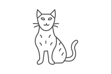 Bengal Kedi, vektör, piksel mükemmel, illüstratör dosyası