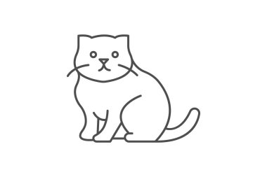 İskoç Katlaması, vektör, piksel mükemmel, illüstratör dosyası