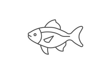 Neon Tetra Balığı, vektör, piksel mükemmel, illüstratör dosyası