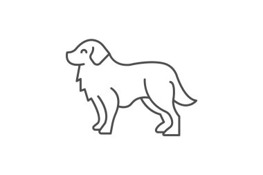 Bernese Dağ Köpeği, vektör, piksel mükemmel, illüstratör dosyası