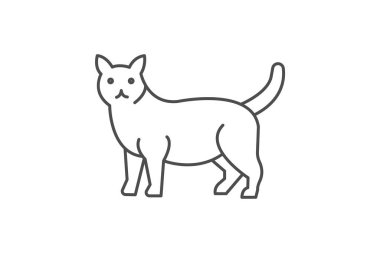 Manx Kedi, vektör, piksel mükemmel, illüstratör dosyası