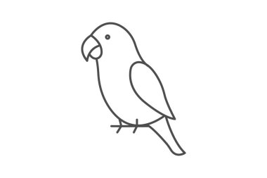 Şeftali Yüzlü Aşk Kuşu, vektör, piksel mükemmel, illüstratör dosyası