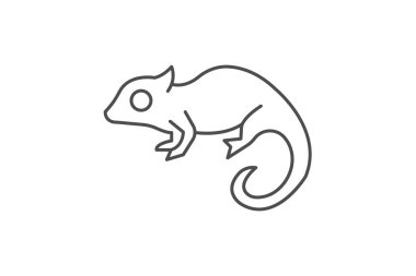 Bukalemun, vektör, piksel mükemmel, çizer dosyası