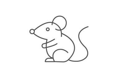 Süslü Fare, vektör, piksel mükemmel, illüstratör dosyası