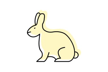 Tavşan, vektör, piksel mükemmel, illüstratör dosyası