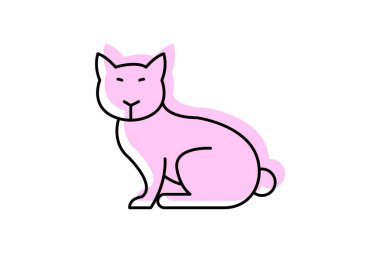 Siyam kedisi, vektör, piksel mükemmel, illüstratör dosyası