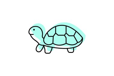 Kaplumbağa, vektör, piksel mükemmel, çizer dosyası