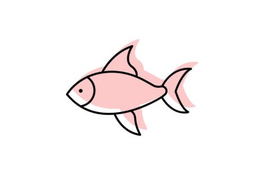 Tetra Balık, vektör, piksel mükemmel, illüstratör dosyası