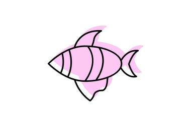 Palyaço balığı, vektör, piksel mükemmel, illüstratör dosyası