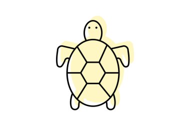 Kaplumbağa, vektör, piksel mükemmel, illüstratör dosyası