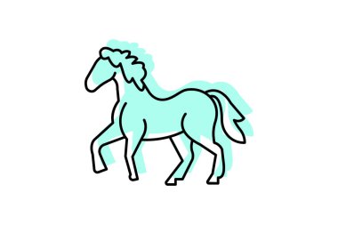 Minyatür At, vektör, piksel mükemmel, illüstratör dosyası