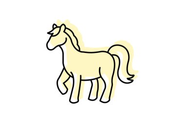 Midilli, vektör, piksel mükemmel, çizer dosyası