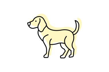 Beagle, vektör, piksel mükemmel, illüstratör dosyası