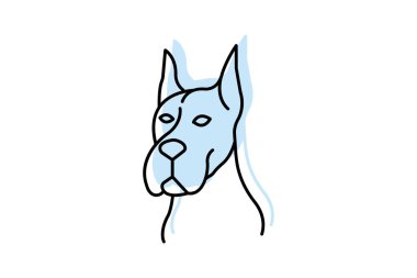 Büyük Danca, vektör, piksel mükemmel, illüstratör dosyası