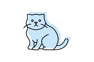 İskoç Katlaması, vektör, piksel mükemmel, illüstratör dosyası