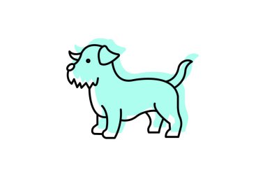 Norfolk Terrier, vektör, piksel mükemmel, illüstratör dosyası