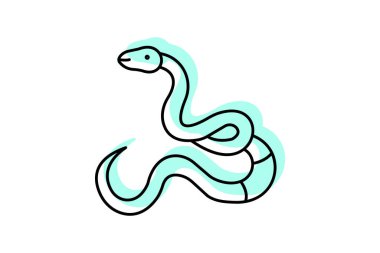 Süt Yılan, vektör, piksel mükemmel, illüstratör dosyası