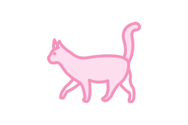 Kedi, vektör, piksel mükemmel, çizer dosyası