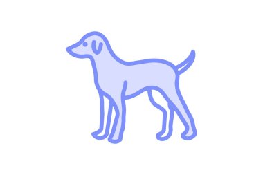 Köpek, vektör, piksel mükemmel, çizer dosyası