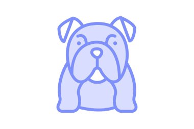 Bulldog, vektör, piksel mükemmel, illüstratör dosyası