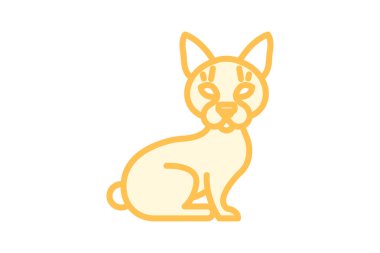 Sphynx Kedi, vektör, piksel mükemmel, illüstratör dosyası