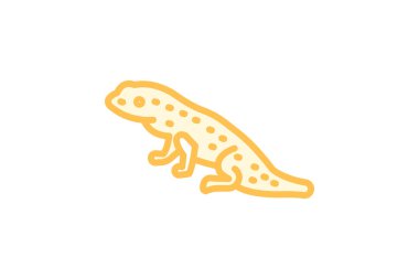 Leopar Gecko, vektör, piksel mükemmel, illüstratör dosyası