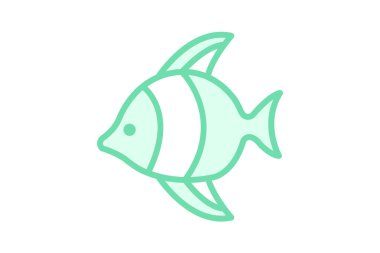 Melek balığı, vektör, piksel mükemmel, illüstratör dosyası