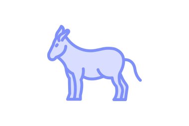 Eşek, vektör, piksel mükemmel, çizer dosyası