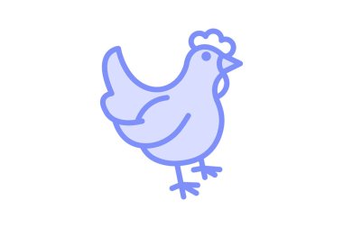 Tavuk, vektör, piksel mükemmel, çizer dosyası