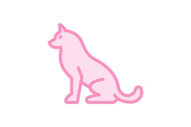 Husky, vektör, piksel mükemmel, illüstratör dosyası