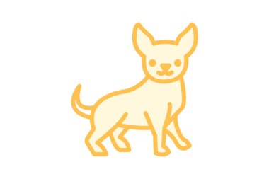 Chihuahua, vektör, piksel mükemmel, çizer dosyası