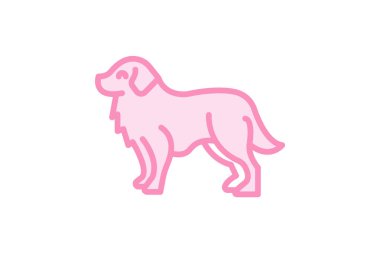 Bernese Dağ Köpeği, vektör, piksel mükemmel, illüstratör dosyası