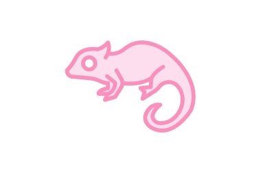 Bukalemun, vektör, piksel mükemmel, çizer dosyası