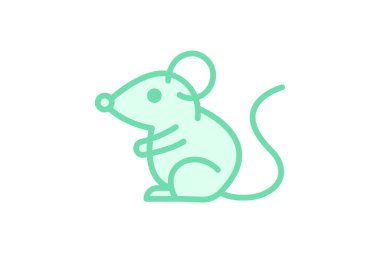 Süslü Fare, vektör, piksel mükemmel, illüstratör dosyası